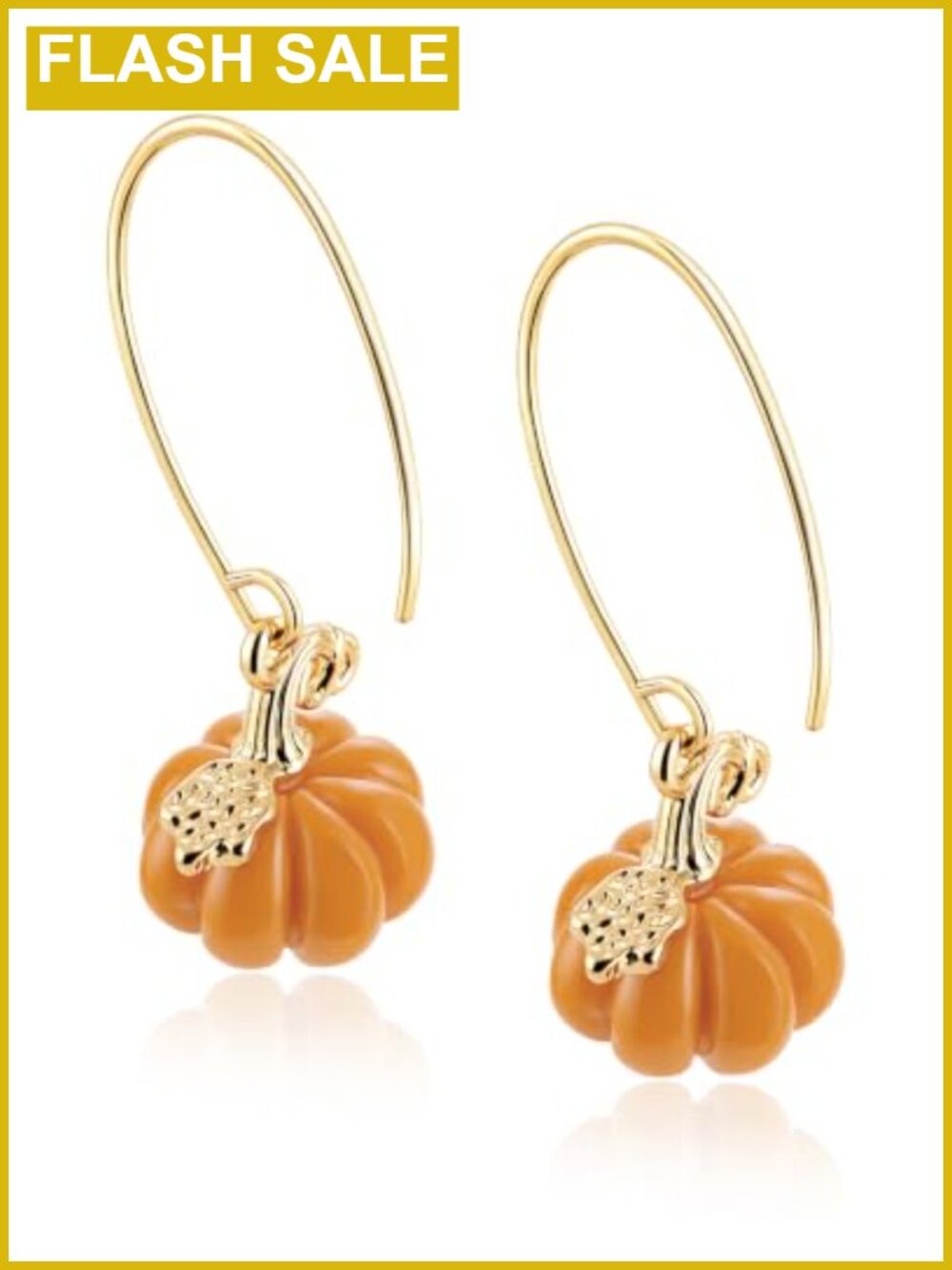 Pumpkin Earrings 3D Resin Drop Dangle Fall Halloween Thanksgiving